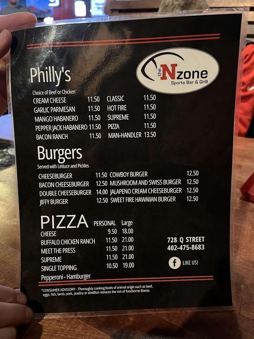 N-Zone Menu image 1